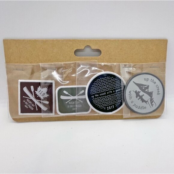 Hudson's Bay Commemorative Canoe patches Canada Set of 4- New in pkg - Picture 1 of 6